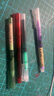 点石复古直液式走珠笔0.5速干针管头红笔黑笔刷题笔考试学生自控墨手账笔签字笔圆珠笔练字套装中性笔 【紫色+绿色】共2支装 实拍图