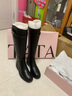 他她（TATA）时装靴骑士靴女靴子大筒围真皮长筒靴加绒高靴冬7TG84DG4 黑色（绒里）-7TG84 37 实拍图
