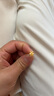 周六福（ZLF）圣诞礼物  黄金耳环女款5G足金甜美小清新雪花耳坠耳钉 计价 1.33g 实拍图
