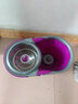 美丽雅旋转拖把 家用免手洗自动旋转甩水地拖 懒人神器甩水拖把桶 魅力紫【共2张布】 实拍图