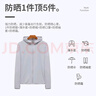 JEEP防晒衣男女情侣款防紫外线冰爽透气皮肤风衣D1999 银灰色3XL 实拍图