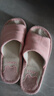 洁丽雅静音亚麻拖鞋男士夏季室内家居不臭脚透气吸汗防臭棉麻凉拖鞋四季 粉色 38-39 (适合37-38码) 实拍图