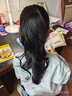 佳丽仟丝梨花高马尾卷发抓夹式假发女片长发自然仿真发可扎假马尾神器 【青春校园高马尾】棕黑色 梨花卷马尾50cm 实拍图