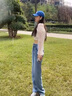 真维斯（Jeanswest）牛仔裤女夏季薄款宽松显瘦高腰直筒裤天丝垂感拖地阔腿裤子女 实拍图