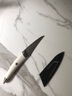 拓（TUOBITUO）海鸥弯刃水果刀德国钢小刀家用瓜果削皮刮皮刀宿舍多功能厨房刀具 时尚白色海鸥柄 实拍图