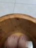 古希诺（GUXINUO）木桶泡脚桶家用洗脚盆香柏木过小腿40cm实木足浴盆泡脚盆木盆 40圆边+盖+按摩珠+轮+艾草+贴 实拍图