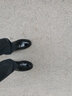 沙驰男鞋 热卖款时尚舒适休闲鞋系带轻便百搭防滑厚底男士皮鞋 黑色（752442278Z） 38 欧码（国码39） 实拍图
