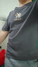 阿诺顿【纯棉四件】短袖t恤男士半截袖衫衣服男装夏季圆领宽松青年大码 格灰+K蓝+S蓝+R灰 S 建议80-100斤 实拍图