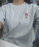 森马（Semir）【多彩凉感T】短袖t恤女夏中长款宽松舒适刺绣上衣109324100007 实拍图