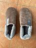 惠夫人 家居棉拖鞋女防滑月子冬天室内大码加绒男女式保暖棉拖鞋情侣 包跟款 咖啡 44-45 适合43-44码穿 实拍图