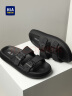 海澜之家（HLA）男鞋时尚透气户外休闲凉拖鞋舒适增高HAALXM2ACp0037 黑色40 晒单实拍图