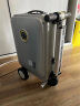 Airwheel爱尔威电动行李箱可骑行登机箱代步20英寸旅行箱智能儿童箱可坐 20英寸豪华遥控版-银 实拍图