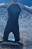 迪卡侬（DECATHLON）儿童连体游泳衣长袖防晒保护男童女童温泉潜水服中大防晒NABE 蓝色太空 161-172cm 14-15岁(偏小1-2码) 晒单实拍图