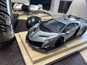辰望良品兰博基尼毒药车模大牛LP700仿真合金汽车模型跑车520生日礼物男 Veneno-银+实木背景展示盒 实拍图