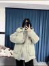 棉致连帽加厚棉服女新款秋冬季羽棉袄绒服女棉衣外套面包服不跑棉保暖 2302豆绿色【高品质】 M 90-115斤 实拍图