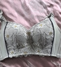 浪莎内衣女小胸聚拢文胸显大无钢圈收副乳调整型上托胸罩 浅蓝色32AB 实拍图