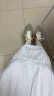 BM半身裙中长裙女夏季纯白裙2024新款百褶裙a字裙小众设计感小个子 纯白色 均码 晒单实拍图