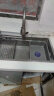 东诗日本厨房水槽大单槽304纳米不锈钢加厚洗碗洗菜盆手工枪灰水池 B套餐+圆形抽拉龙头+肥皂器 750x450mm（80%用户选择） 实拍图