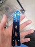 鬼爪（Ghostcr awler）入门级蝴蝶甩手刀折叠练习叨训练耍刀户外防身工具表演叨 蓝色配扳手/尼龙套 实拍图
