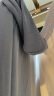 尚都比拉春秋慵懒显瘦连帽星空字母刺绣印花宽松时尚卫衣女 灰蓝色 M  晒单实拍图