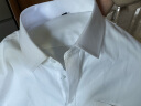 KIN DON金盾纯色长袖衬衫男商务职业正装舒适棉质休闲长袖男士白衬衣 晒单实拍图