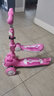 超级飞侠滑板车SW-688乐迪小爱动漫卡通可折叠飞机头儿童滑板车 小爱粉【带座椅+闪光轮+防侧翻】 实拍图