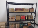 实邦仓库货架仓储置物架轻型家用库房仓库储物铁架子金属快递货架子钢 黑色-4层-主架（送安全栓） 经济款120KG/层长180*宽50*200cm 实拍图