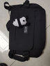 双星斜挎包男单肩包女大容量邮差包潮流初高中运动出行大学生上课包 黑色【带熊猫挂件】 实拍图