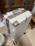 喜朗顿行李箱20寸登机箱商务拉杆箱高品质箱包男女旅行箱小号飞机密码箱 挂扣铝框款贝壳白 卡扣 20英寸 长方形【可登机】 实拍图