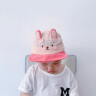 贝娜茜儿童防晒帽夏季婴儿帽子遮阳帽男童女童鸭舌帽6-12个月速干棒球帽 小兔兔-粉色 8个月-5岁（45.5-52.5CM） 晒单实拍图