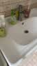 摩坦洗面盆洗脸盆一体陶瓷盆半嵌入式台上盆单盆艺术盆方形洗漱卫生间 80*47盆+龙头套装 实拍图