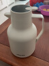 康巴赫（KBH） 保温壶家用1.5L大容量热水瓶玻璃内胆保温瓶便携暖水壶 白色  1.5L 实拍图