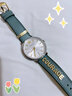 范思哲（VERSACE）手表情侣腕表瑞士制造复古女士手表时尚小绿表/生日礼物送女友 VBP010017【配送半截无字表带】 实拍图