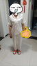 红豆睡衣女清爽仿真丝短袖长裤套装柔滑垂顺小翻领家居服 桃子露粉165 实拍图