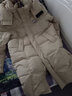 鸭鸭（YAYA）羽绒服男中长款2025年冬季新款时尚休闲可拆卸帽加厚保暖外套G 米黄色 XL 180/96A 实拍图