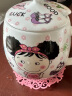 瓷秀源（cixiuyuan） 水杯陶瓷杯创意情侣杯子马克杯带盖带勺陶瓷骨瓷咖啡杯 胖杯大头女孩 实拍图