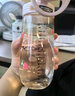 QWE产妇孕妇带吸管杯子大人刻度女水壶直饮上学专用儿童水杯ppsu材质 【吸管杯】木槿紫 500ml +背带 实拍图