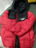 雪中飞童装儿童羽绒服2025新款男童女童中大童拼接面包羽绒服冬季外套 中国红 170 实拍图