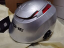 YOHE永恒电动车头盔夏季防晒透气半盔摩托车男女士通用电瓶车轻便式安全帽新国标3C认证 银色选配透明 大小可调节 实拍图