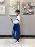 爱宝适儿童汉服六一男女童国学服夏古装中国风学生儿童节演出服三字经 如意拼接-直袖款 140 实拍图