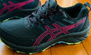 asics亚瑟士女鞋跑步鞋秋冬季越野跑鞋减震耐磨马拉松运动鞋子爱世克斯 黑灰色/粉色 38 实拍图