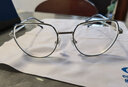 依视路（ESSILOR） 新款商务男镜架时尚镜框女配依视路镜片近视定制眼镜网上配镜 金属-全框-3216GD-浅金色 镜框+依视路膜岩高清1.60现片 实拍图