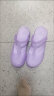 Veblen洞洞鞋女夏季凉鞋防滑厚底果冻鞋坡跟沙滩鞋软底透气外穿包头拖鞋 6032紫色 38 标准码 晒单实拍图