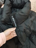 雪中飞女士鹅绒糖果色羽绒服简约百搭日常通勤立领纯色冬季保暖外套潮 黑色 L (170) 实拍图