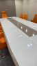 烤漆会议桌长桌洽谈桌高档创意会议室大型时尚办公桌椅组合工作台 5米会议桌2.8米前台椅子64张 晒单实拍图