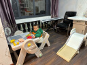 可优比（KUB）儿童积木桌多功能游戏桌男女孩大颗粒积木拼装益智玩具桌画板 【新】171颗变形车+积木桌+椅 实拍图