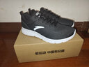 安踏（ANTA）男鞋2025冬季新款运动鞋轻便减震软底防滑防水跑步鞋 【防臭脚网面透气】黑/白-2 43 实拍图