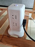 立式插座多孔多功能USB快充插排插线板家用办公雅防过载插板带线充电源排插塔式立体魔方拖接线板 2层U【8插位+3USB】2.8米 实拍图