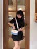 MILDREN KROE包包女包2026年最新款斜挎洋气MK单肩包七夕情人节礼物送女友老婆 蓝配白 轻奢限定礼盒 实拍图