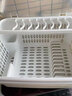 品彩装碗筷收纳盒特大碗柜塑料带盖厨房放碗碟沥水架餐具收纳箱置物架 大号灰白色（升级送碗架） 实拍图